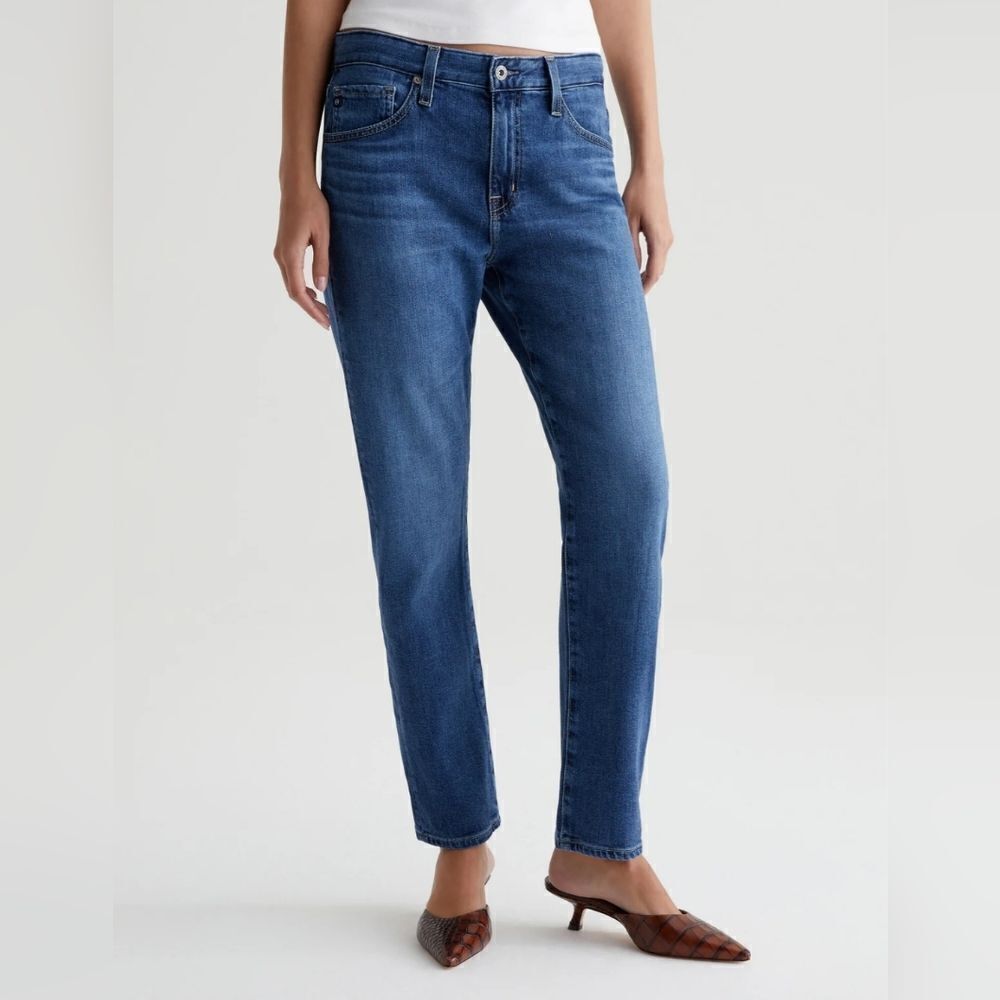 AG Adriano Goldschmied Ex-Boyfriend Slouchy Slim Blue Denim Jeans
